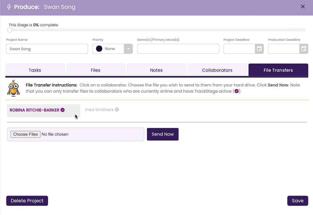 TrackSync status icon showing as online.