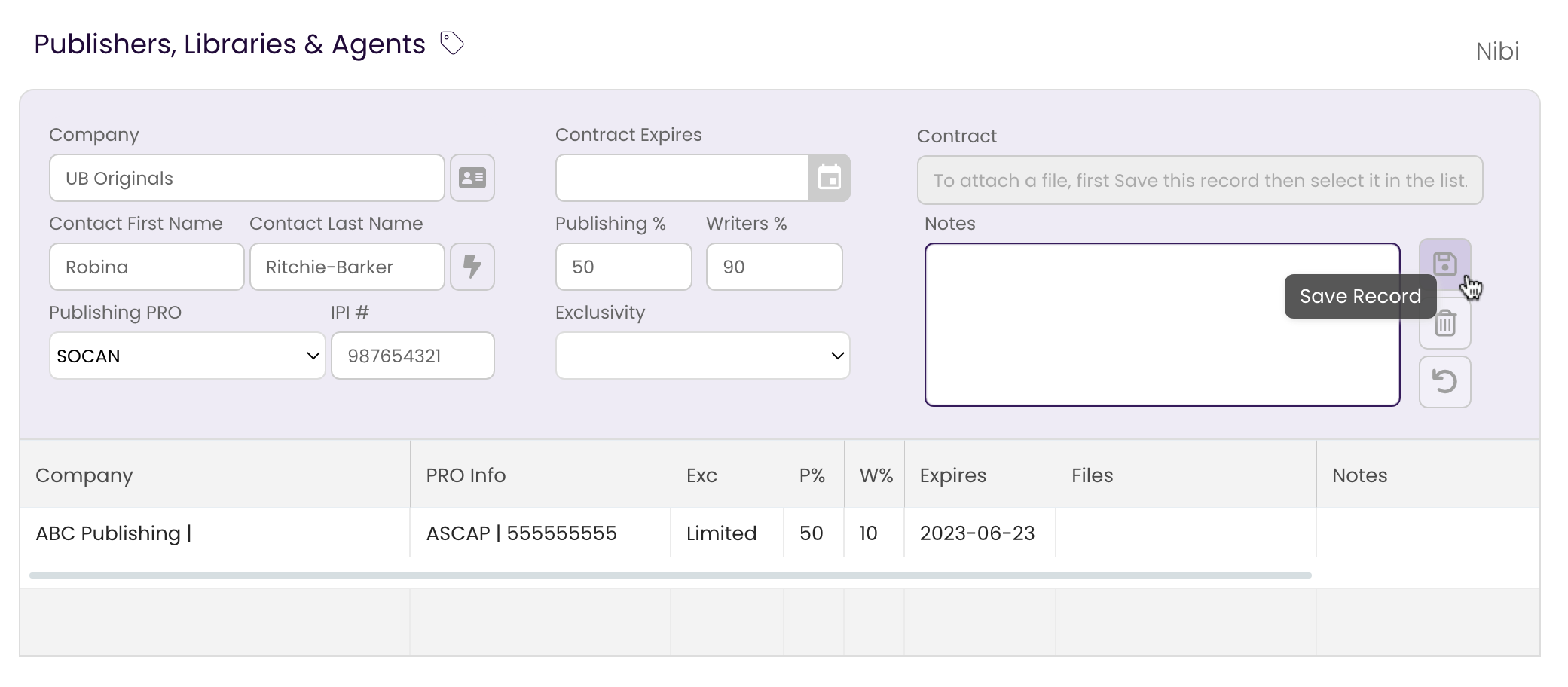 Clicking the Save Changes button in the Publishing Tab