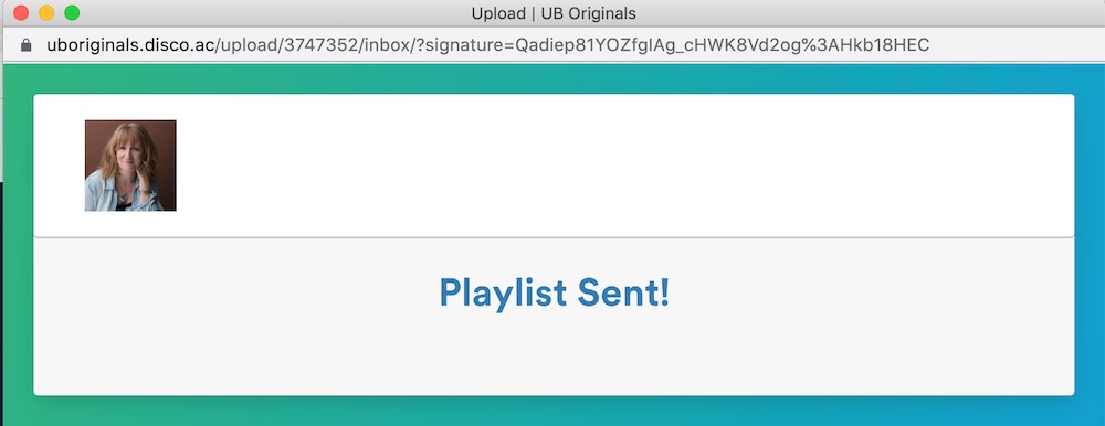 Pasting the URL into the DISCO Inbox URL field.